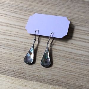 Silver and Ecuadorian shell earrings